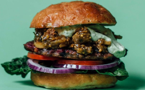 PLANTA Queen burger being displayed